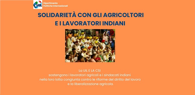 Solidariet con i lavoratori agricoli e i sindacati indiani